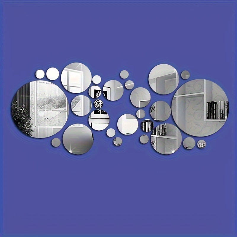 Modern Minimalist Three dimensional Circular Mirror Wall - Temu