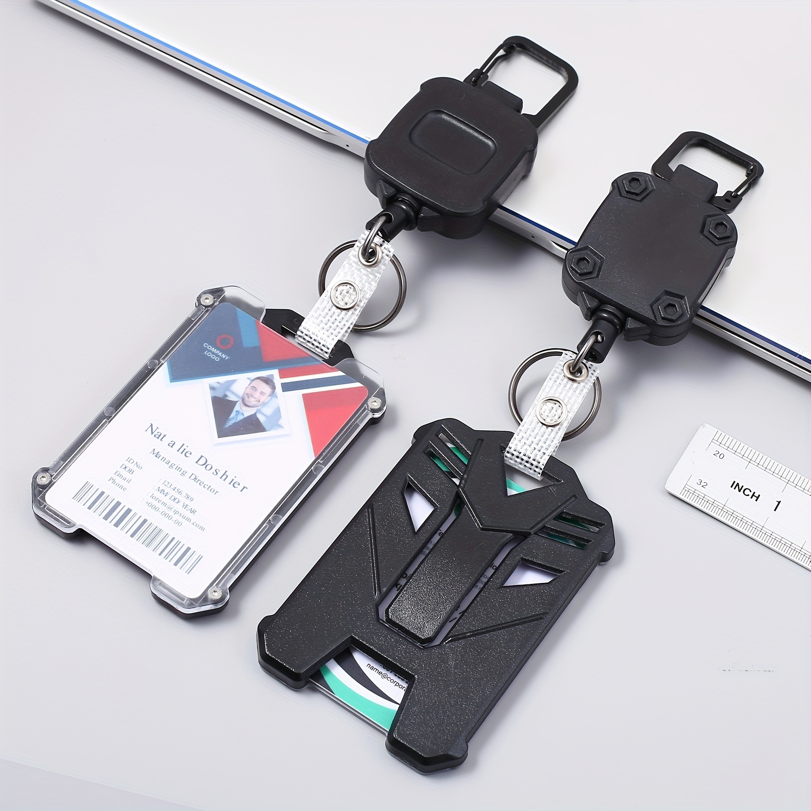  Badge Reels Holder Retractable Keychain Heavy Duty