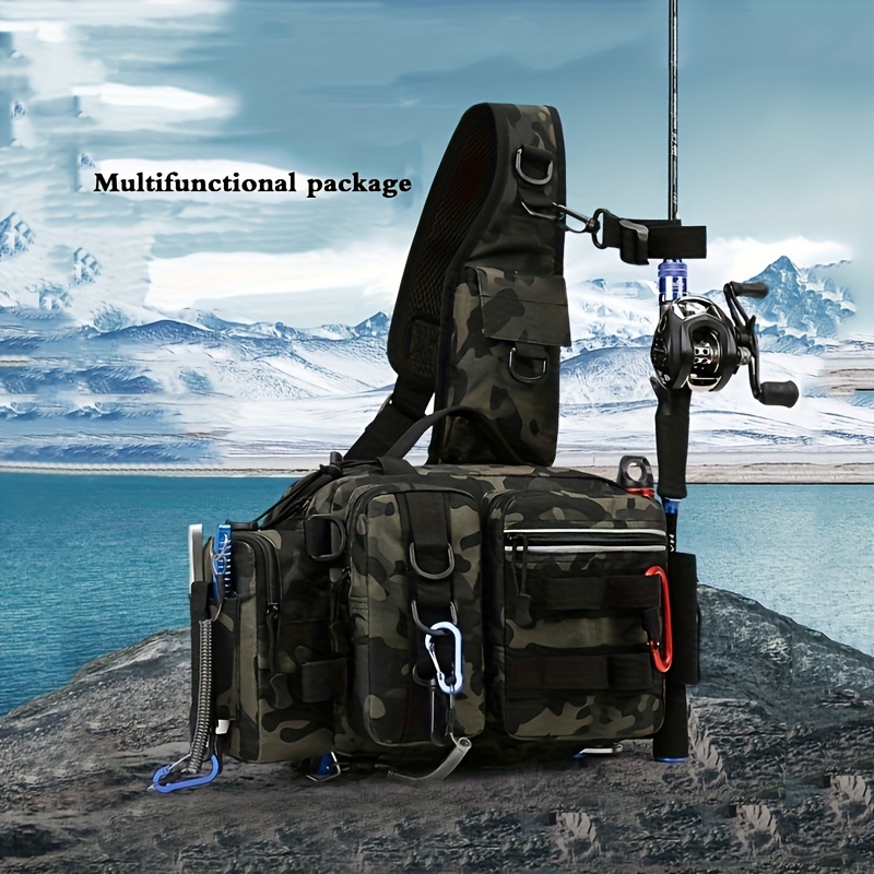 Multifunctional Fishing Tackle Bags Single Shoulder Crossbody Bag