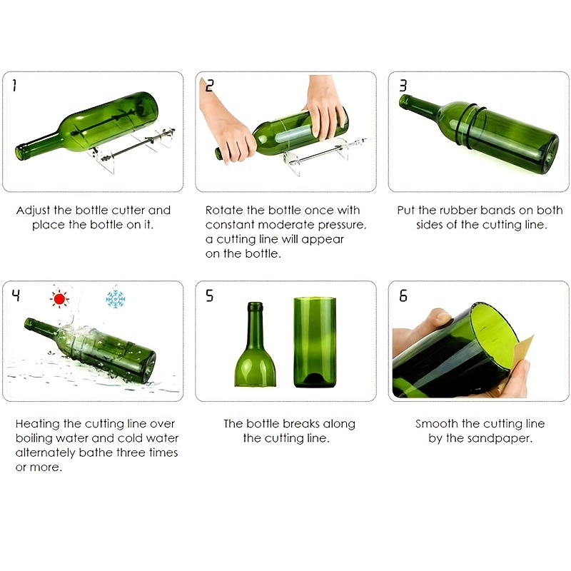 Goxawee Premium Glass Bottle Cutter Kit Diy Glass Cutter - Temu