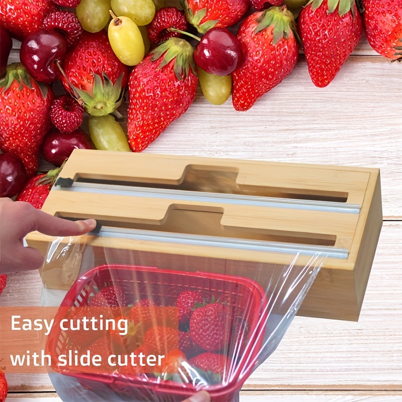 Two 2 Plastic Wrap 12 Slide Cutters Stretch Cling Film Cutter