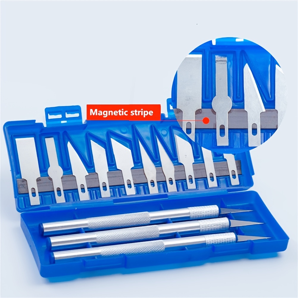 13 Pcs Craft Cutting Tools Precision Cutter Safety Carving Paper Cutter  Hobby Exacto Knife Fine Point Pen Ceramic Blade for DIY Drawing Trimming