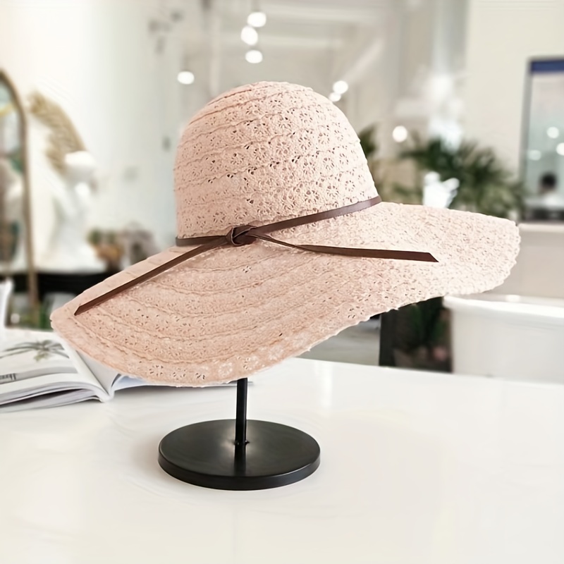 Summer Large Brimmed Hat Outdoor Hollow Top Sun Shade UV