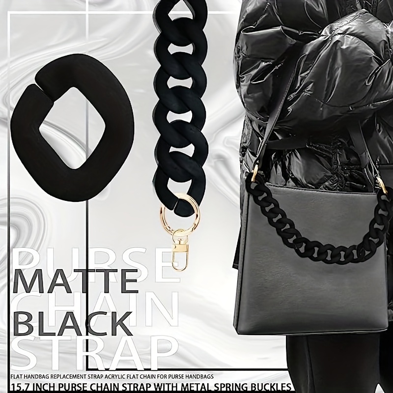 Acrylic High Quality Purse Chain, Metal Shoulder Handbag Strap