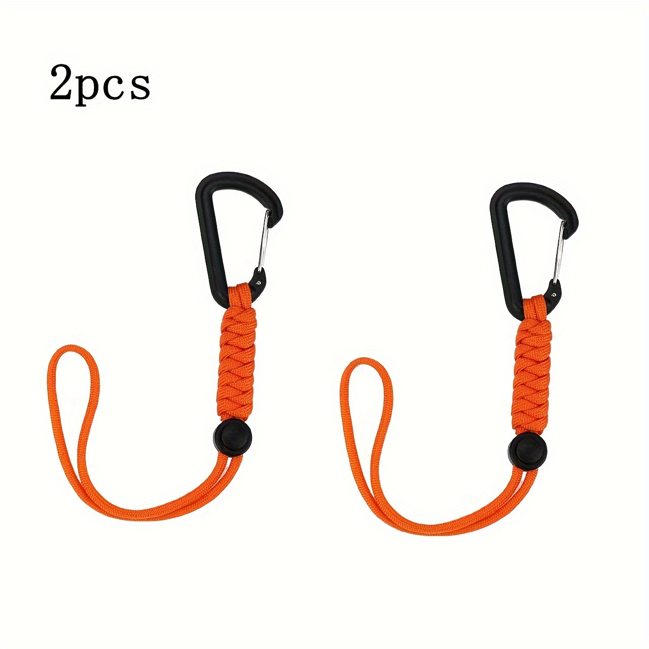 2pcs Outdoor Braided Hanging Hooks, Perfect D-hook For Bottle Bag Camping Tools