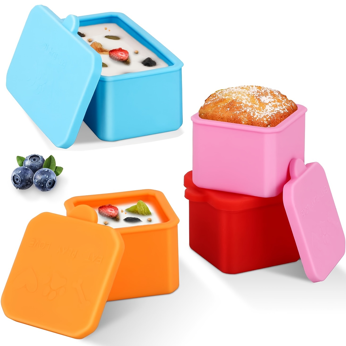 Leak-proof Bento Lunch Box With Salad Dressing Container And Reusable Spork  - Perfect For Teenagers And Workers At School And Canteen - Temu