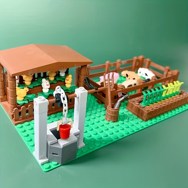 MOC Farm Animals Building Blocks City Set
