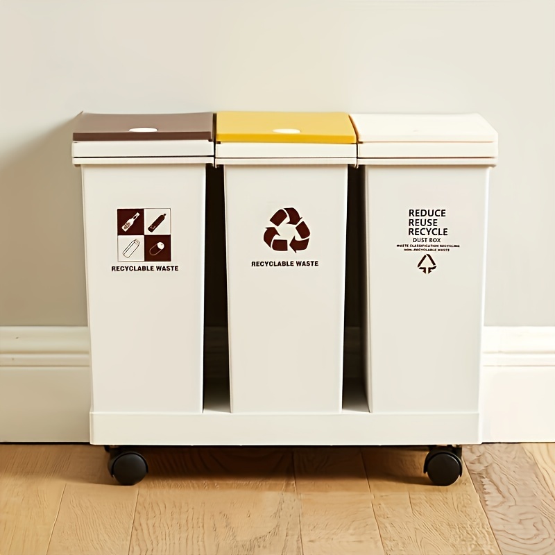 Maximize Floor Space Waste Sorting Efficiency With Stackable - Temu