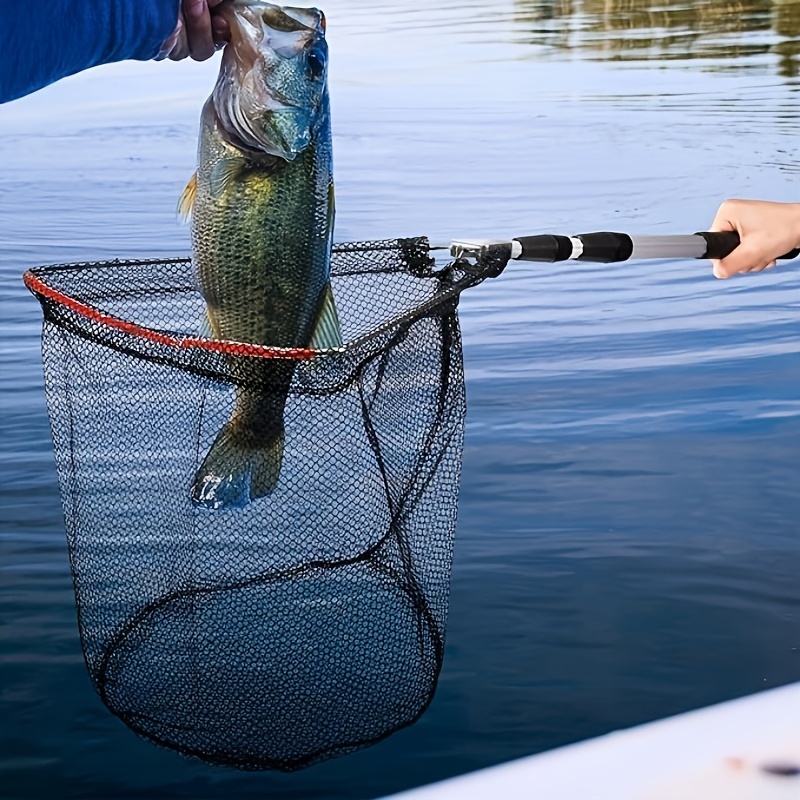 Fishing Net Retractable Pole Handle Foldable Nylon Fishing - Temu Canada