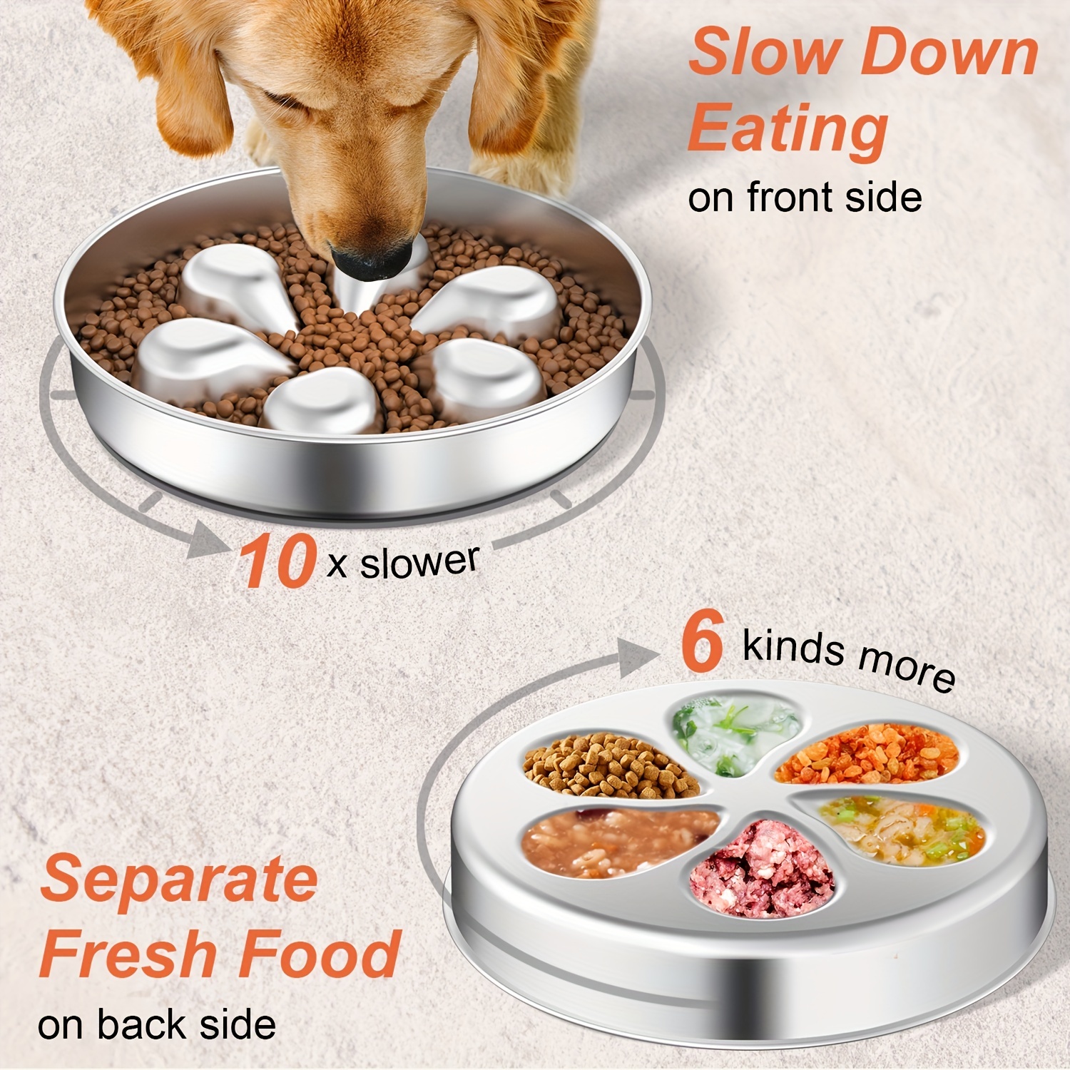 Slow Feeder Dog Food Bowl - Slow down feeding