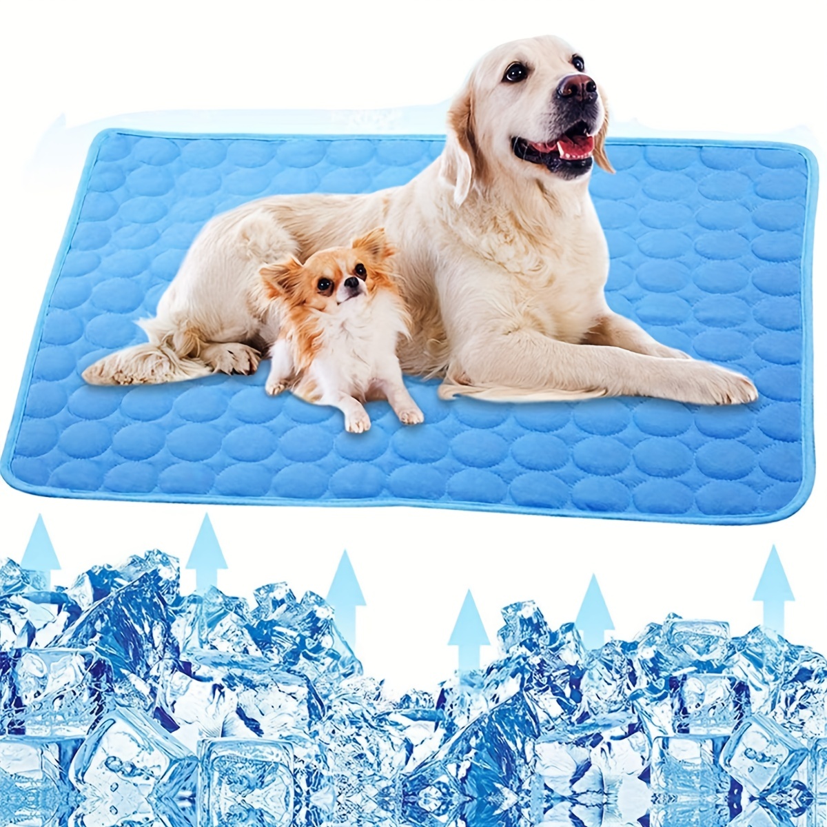 Dog Self Cooling Mat Pet Washable Summer Cooling Pads Cooling