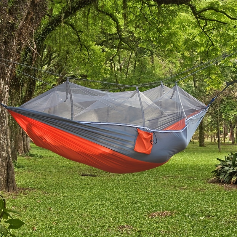 Hamac avec moustiquaire - Pour l'extérieur et le camping - Tissu