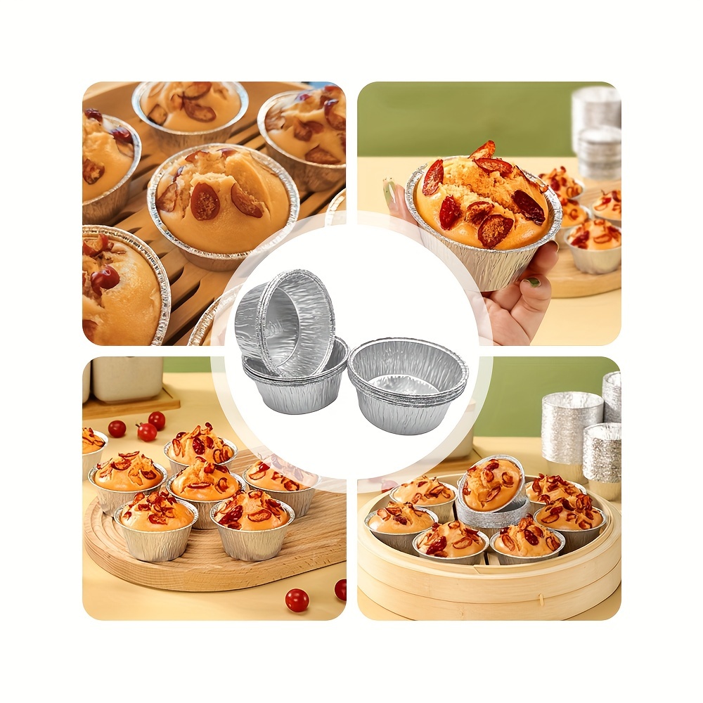 50pcs Disposable Souffle Baking Cup 3.7 inch Tart Cake Mold Halloween