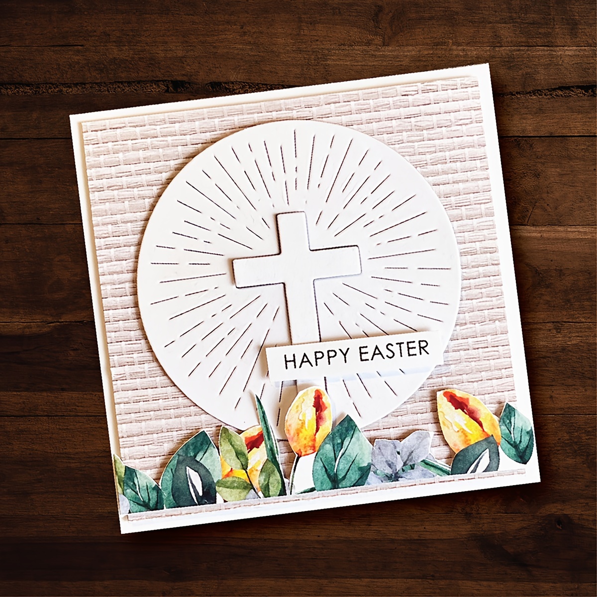 Easter Cross Square Diy Metal Cutting Dies Scrapbook Paper - Temu