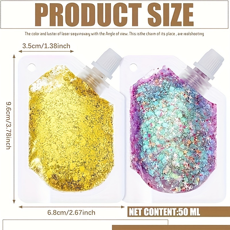 5 Pieces Body Glitter Gel Face Glitter Chunky Easy To Apply & Remove  Mermaid Sequins Holographic Costume Makeup For Women Hair Accessories  Halloween Festival, 1.69 Oz, 5 Colors - Beauty & Health - Temu