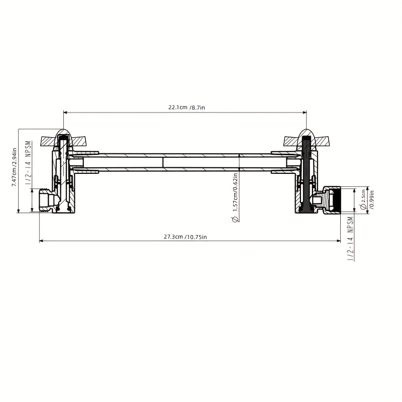 Shower Head Extension Arm Shower Arm Extension Universal - Temu