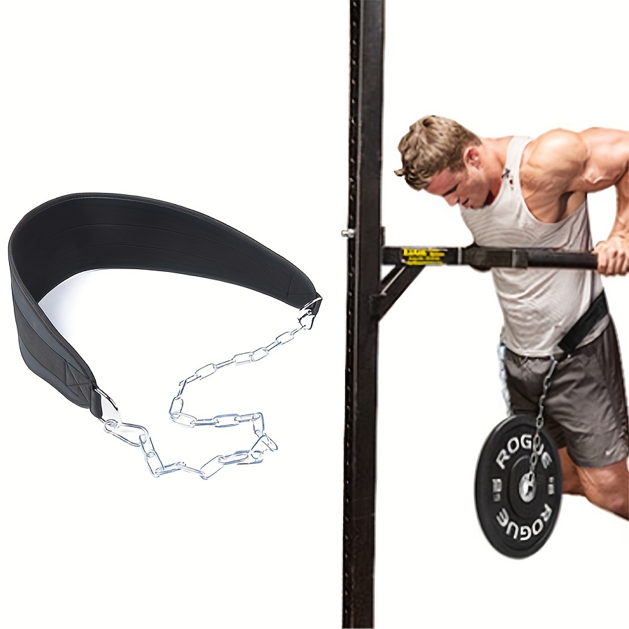 Rip Toned Dip Belt for Weight lifting, Pull Ups, Dips, Chin Ups - 36 Heavy  Duty Steel Chain - Weight Belt with Chain for Weight Lifting