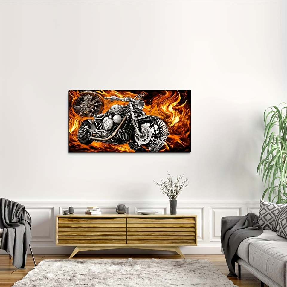 5d Artificial Diamond Paintings Motorcycle Diy Kit For - Temu