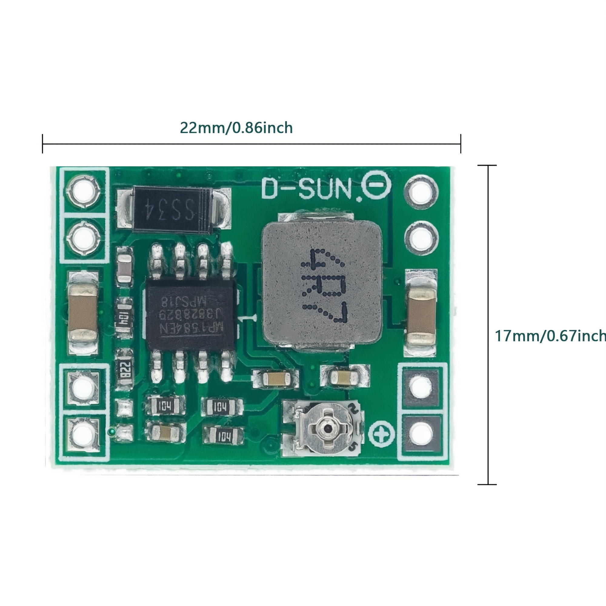 Mini Mp1584en Buck Converter Adjustable Power Supply Module 24v To
