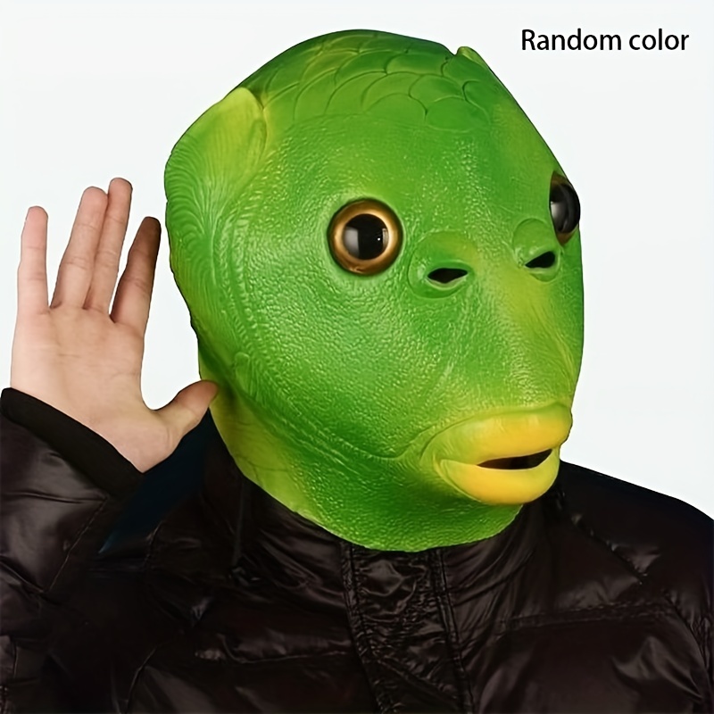 Masque intégral latex Kermit la grenouille : Vente de déguisements