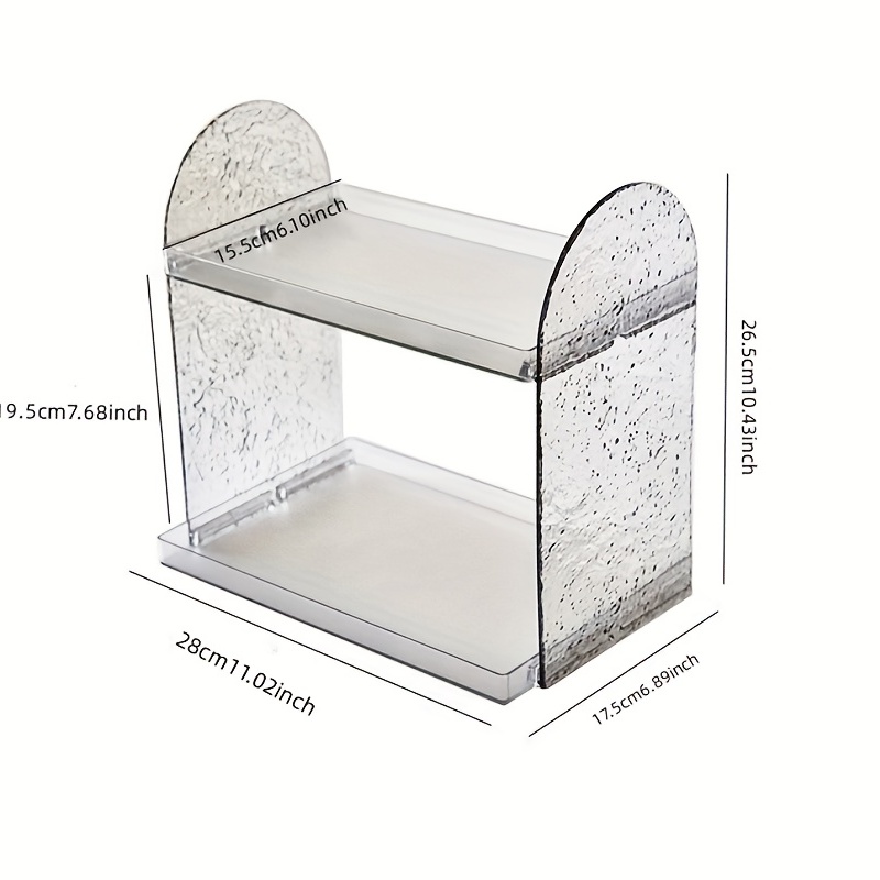 Glacier Pattern Storage Rack Double layer Aromatherapy Perfume Cosmetics Display