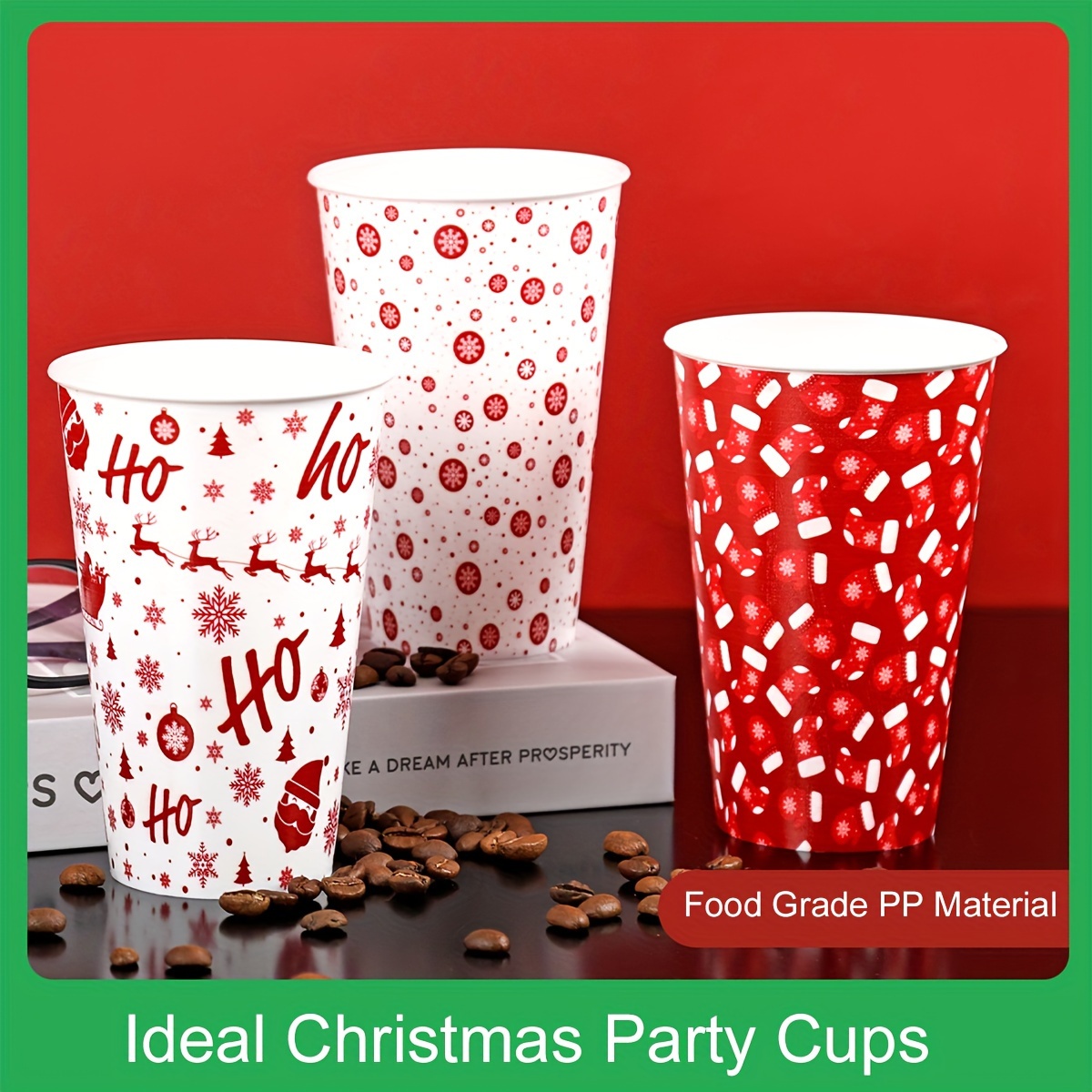 Disposable Plastic Cups, Assorted,,, 50 Count, Perfect For Parties, Holiday  Dinners, Multiple Colors Available, Christmas, Halloween - Temu