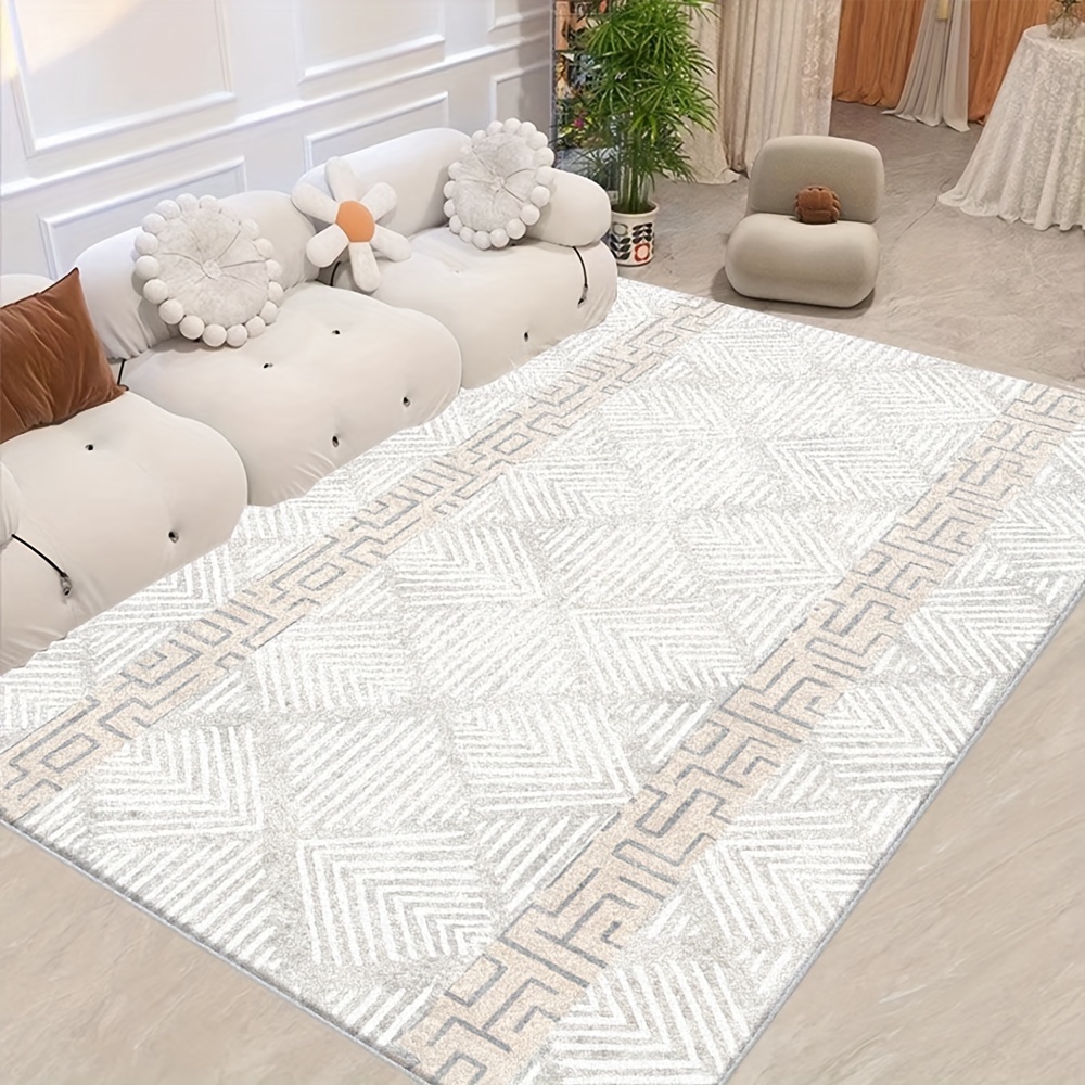 Tapis de sol nordique de luxe épaissi, tapis en laine, tapis doux