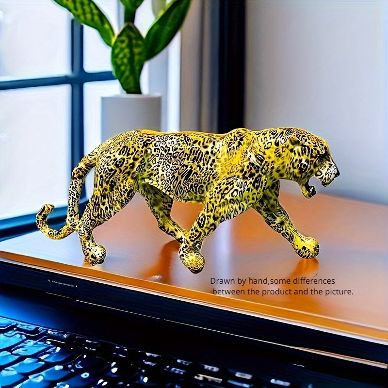 Abstract Leopard Statue Leopard Sculpture Hand painted - Temu