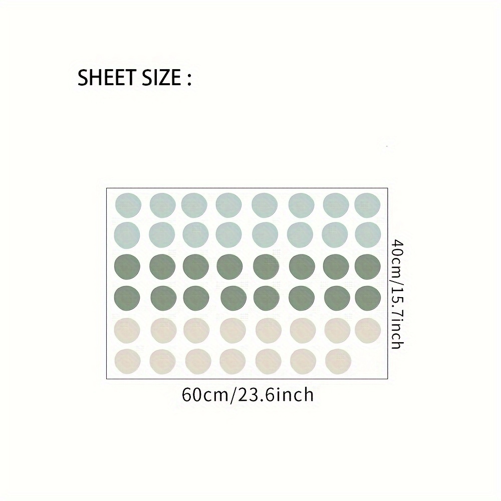 Morandi Color Polka Bedroom Entryway Wall Background Decorative Wall Sticker 23.6in X 15.7in