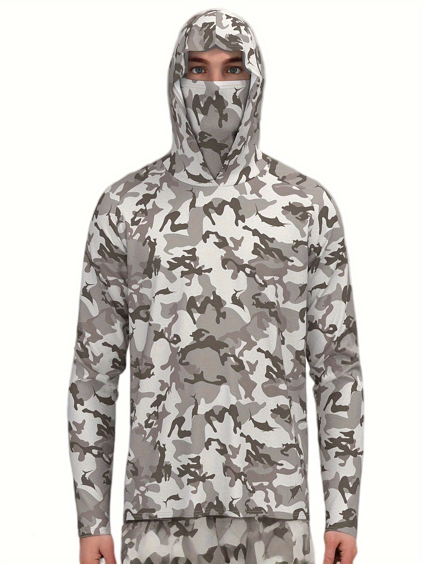 Angler] Breathable Quick-Drying Long-Sleeved Hooded Fishing