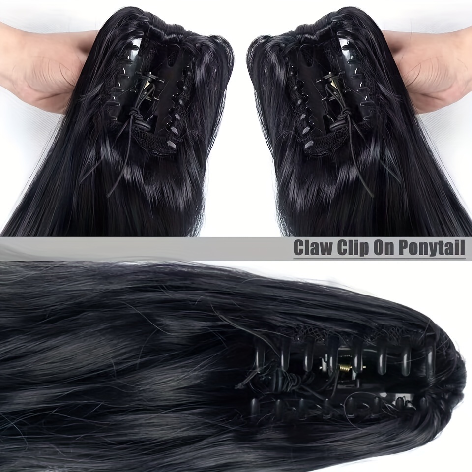 Long Wavy Ponytail Extensions Natural Look Daily Use