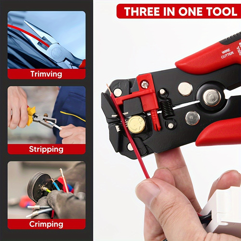 Check out our best selling 3 in 1 Automatic Wire Stripping tool! The best  tool to have on your toolbox. Working on electronics and wires, this tool  can, By MulWark