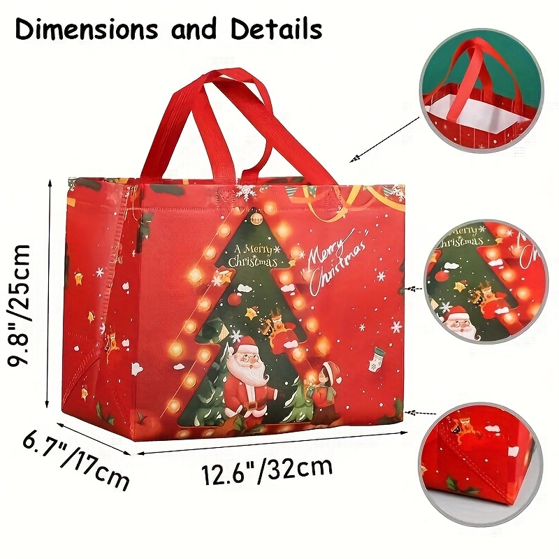 Sacchetti di stoffa natalizi e sacchetti regalo in tessuto