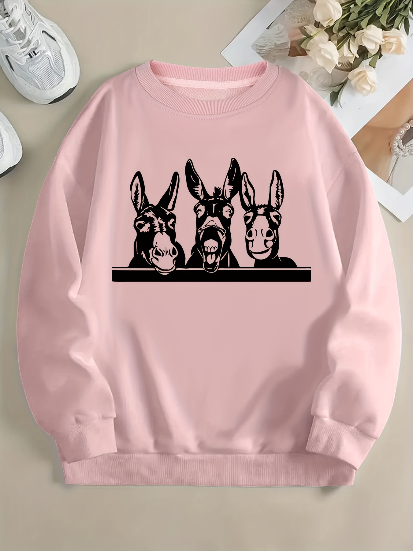 Mayoral White Grey Dog Print Sweatshirt and Dungree main image 1