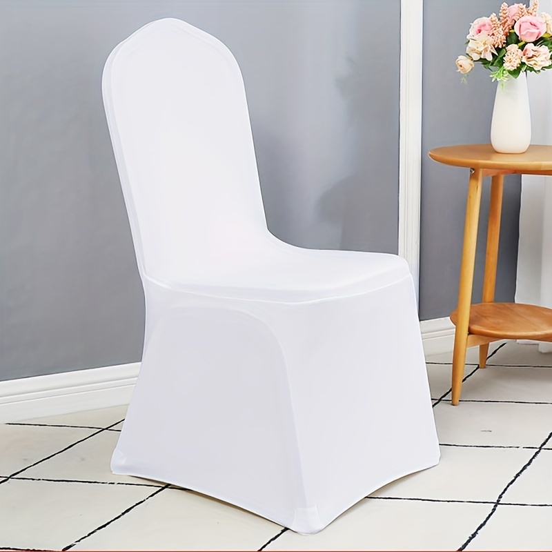 1pc Chair Covers Elastic Seat Cover Soft Durable Removable Washable Solid  Chair Hotel Wedding Banquet - Patio, Lawn & Garden - Temu Canada