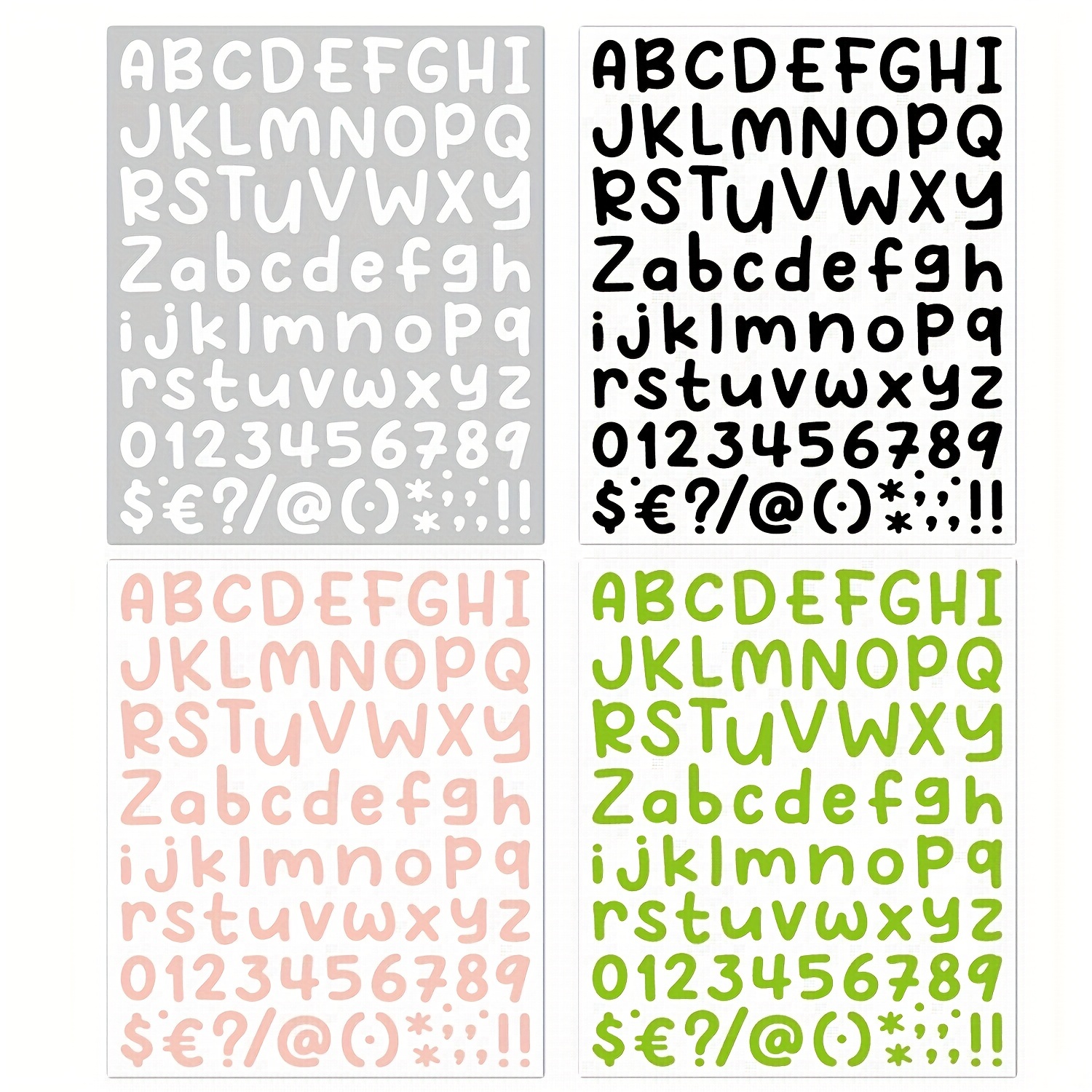 Cartoon Letter Stickers Multi color Alphabet Stickers - Temu
