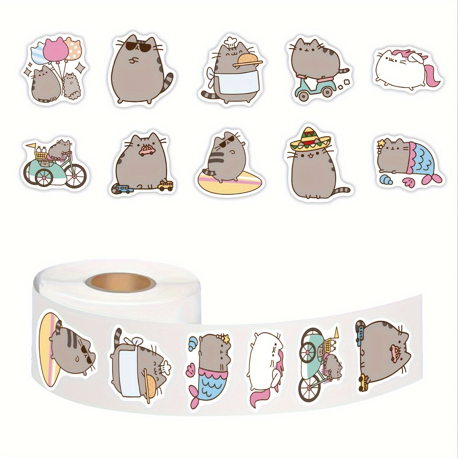 46pcs/pack PET Kawaii Stickers Bag Fleecy Pink Bunny Kitten Puppy Piggy  Cute DIY Decorative Materials