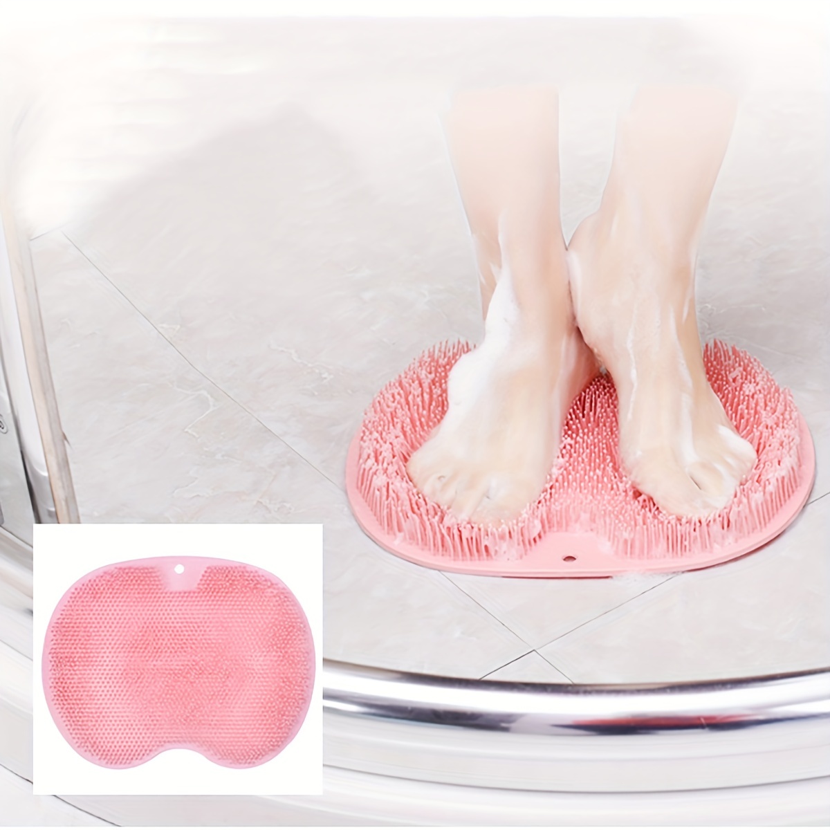 Massage Bath Shower Foot Scrubber Mat Non slip Shower Mat - Temu