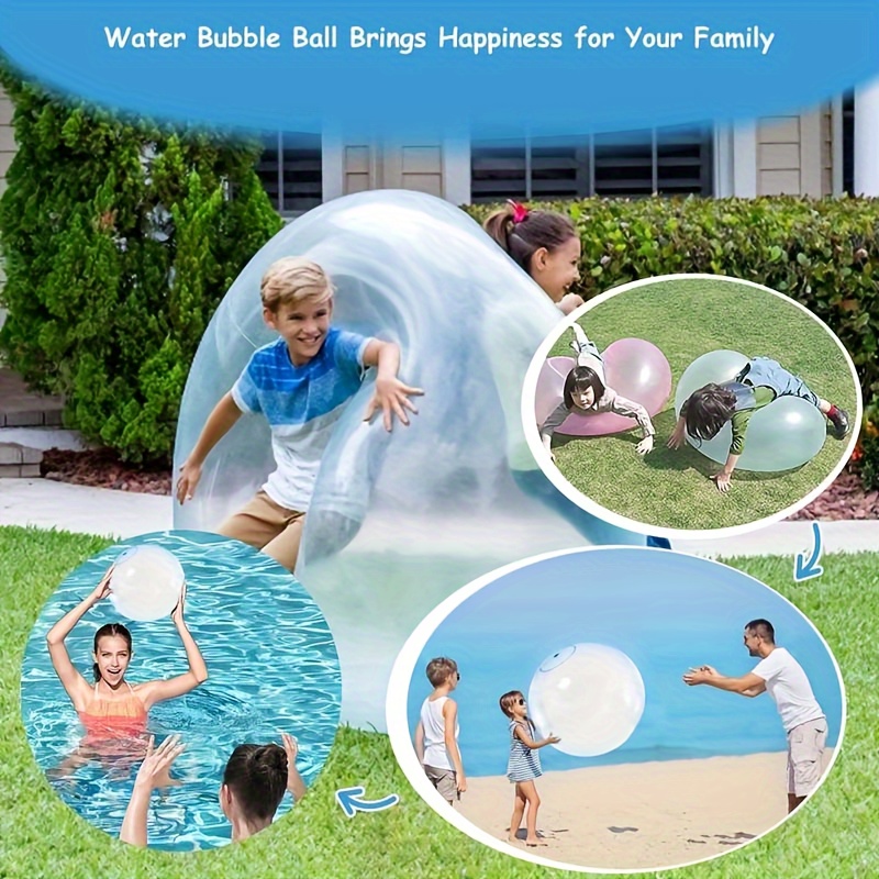 Jouets d'extérieur pour enfants, boule à bulles remplie d'eau et d'air  doux, ballon gonflable, jeu de fête amusant, cadeau gonflable d'été pour  enfants – les meilleurs produits dans la boutique en ligne