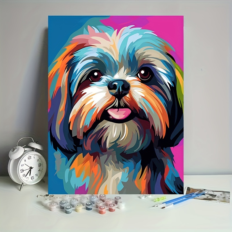 Dog Diy Paint By Numbers Kit For 8+kids And Adults Beginner, Animal Digital  Diy Oil Painting, Easy To Color And Odorless Acrylic Decorative Painting  Set (frameless), Shop The Latest Trends
