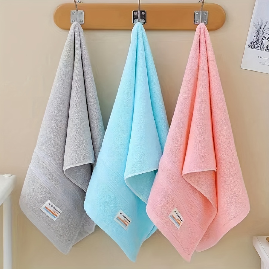 Super Absorbent Soft Cotton Hand Towel Face Towel For Bath - Temu