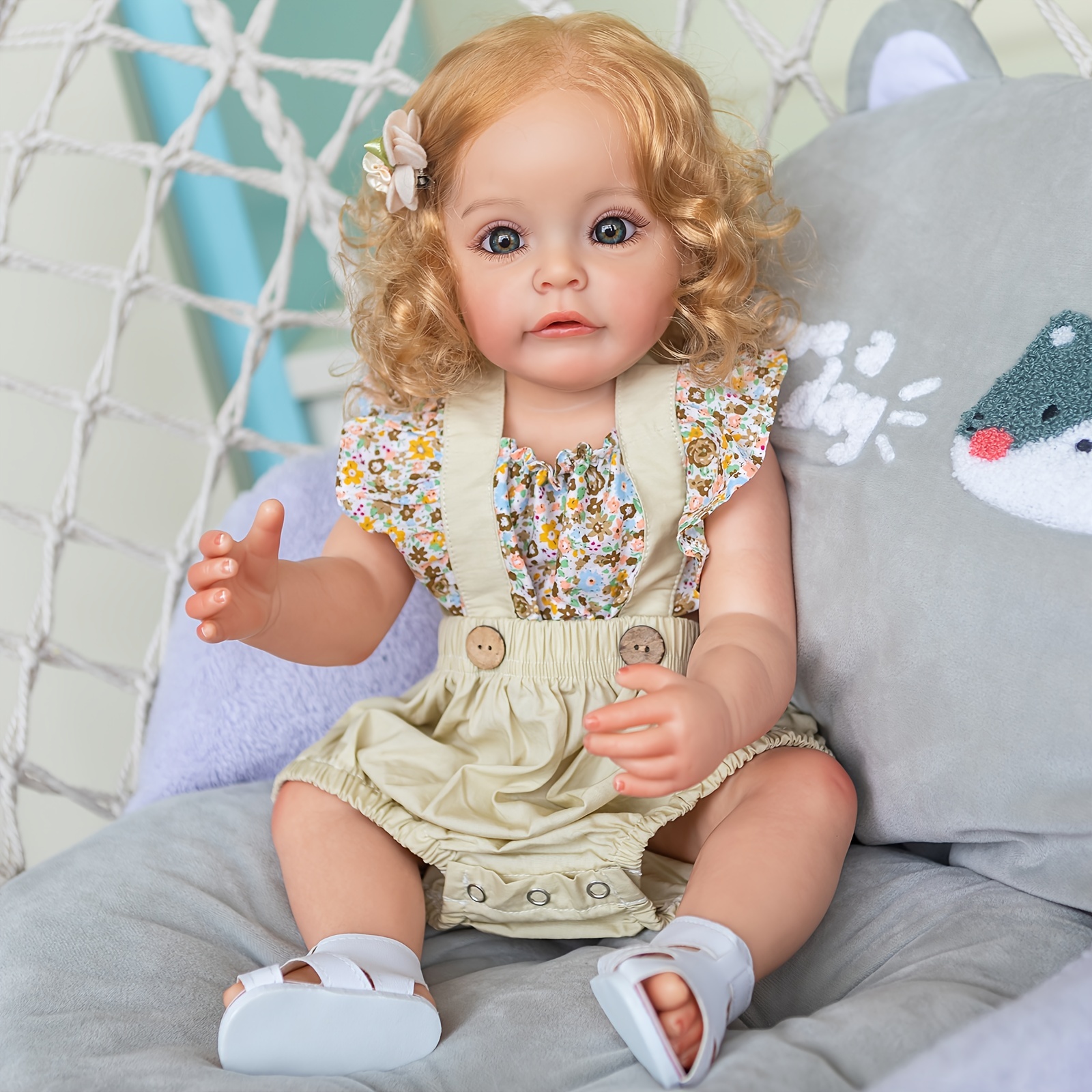 Reborn doll baby toys lol 22inch 55cm de silicone real vinyl