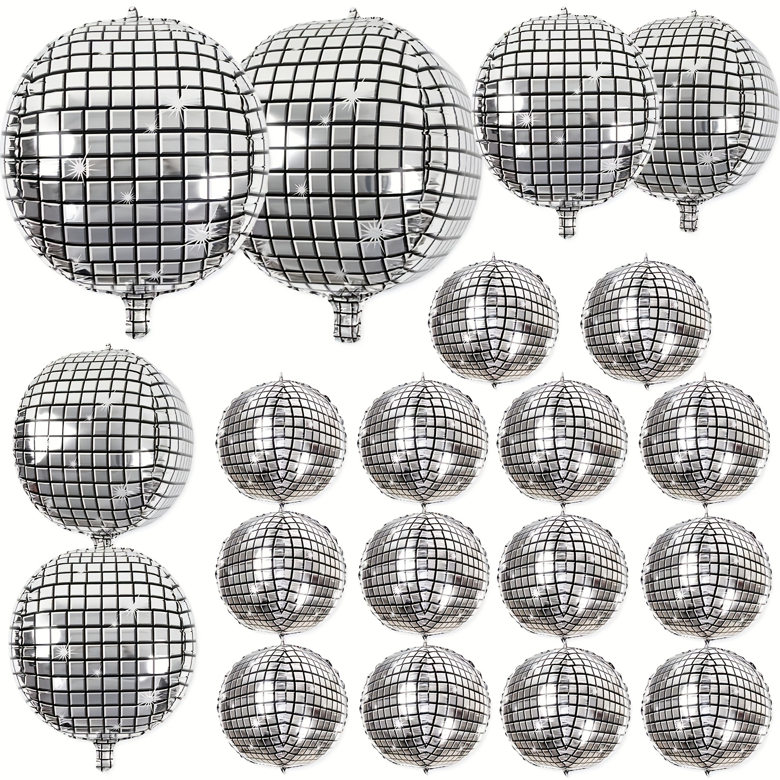 40 Pieces Disco Ball Straws 70s Mirror Disco Decorative Silver Straws Mini  Disco Straw Decor Disco Party Decorations for Dance Holiday Wedding