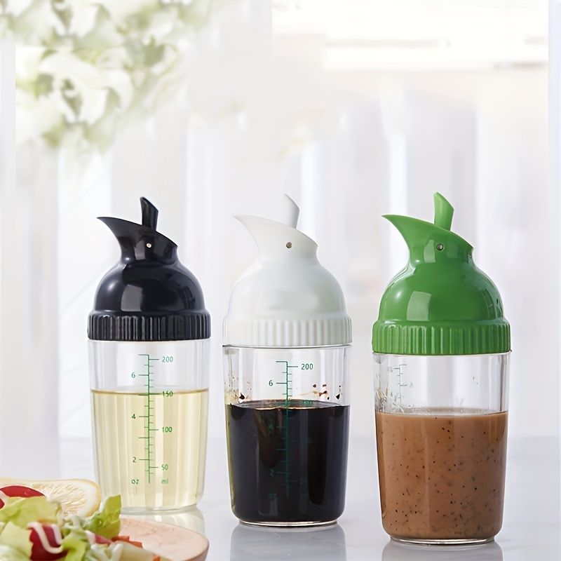 Leak-proof Salad Dressing Shaker With Glass Jar And Lid - Perfect