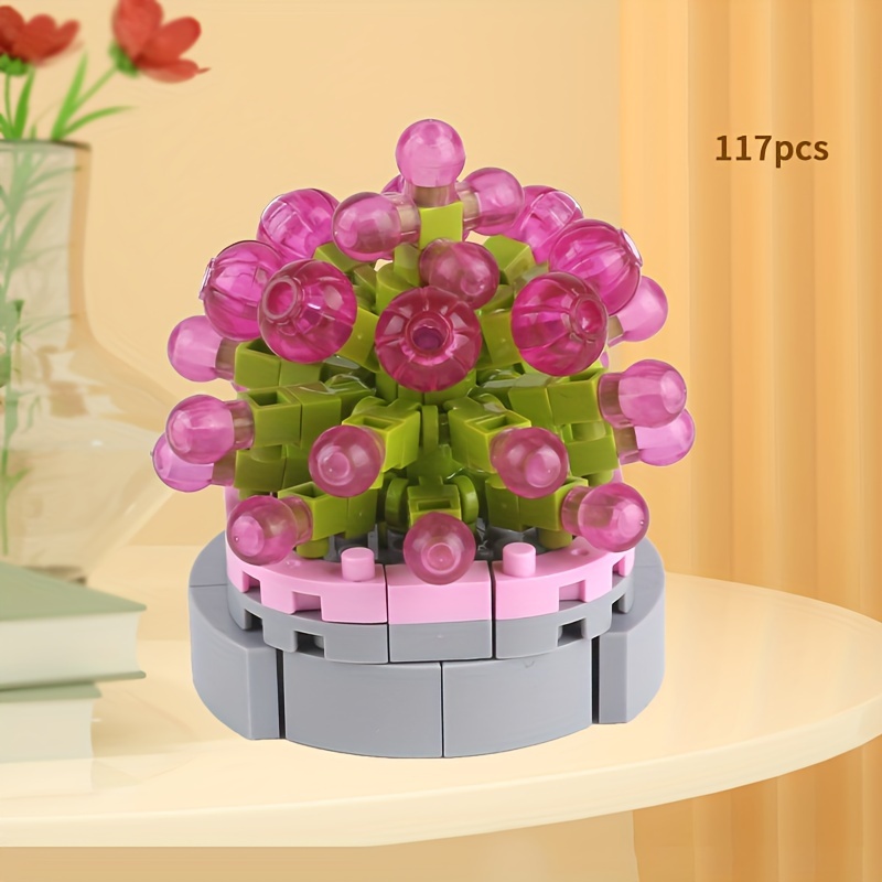 Diy Flower Blocks Puzzle A Fun And Creative Home Decoration - Temu