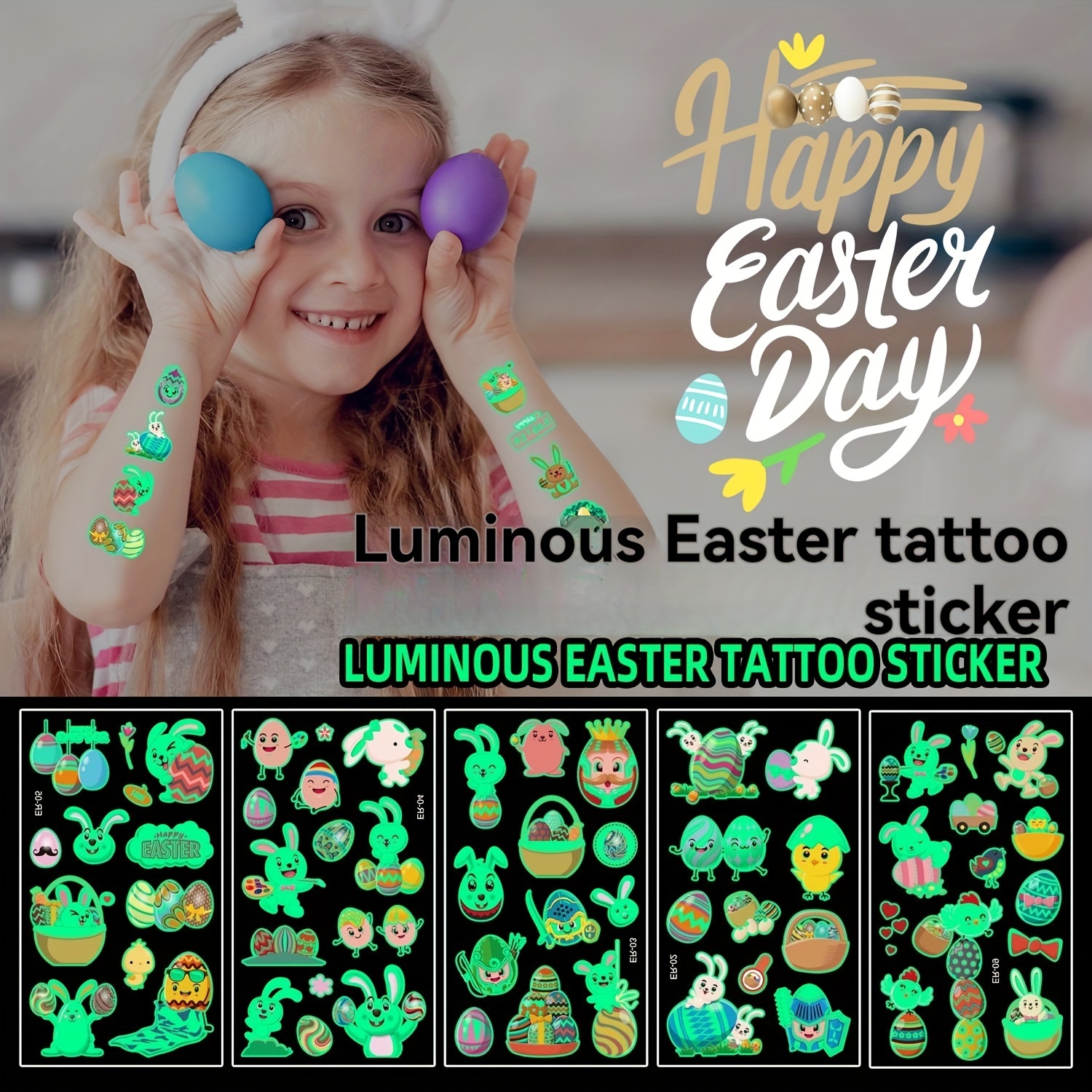 Tatuajes Temporales Infantiles Del Espacio, 20 Pegatinas Que Brillan En La Oscuridad, Para Fiestas Y Regalos