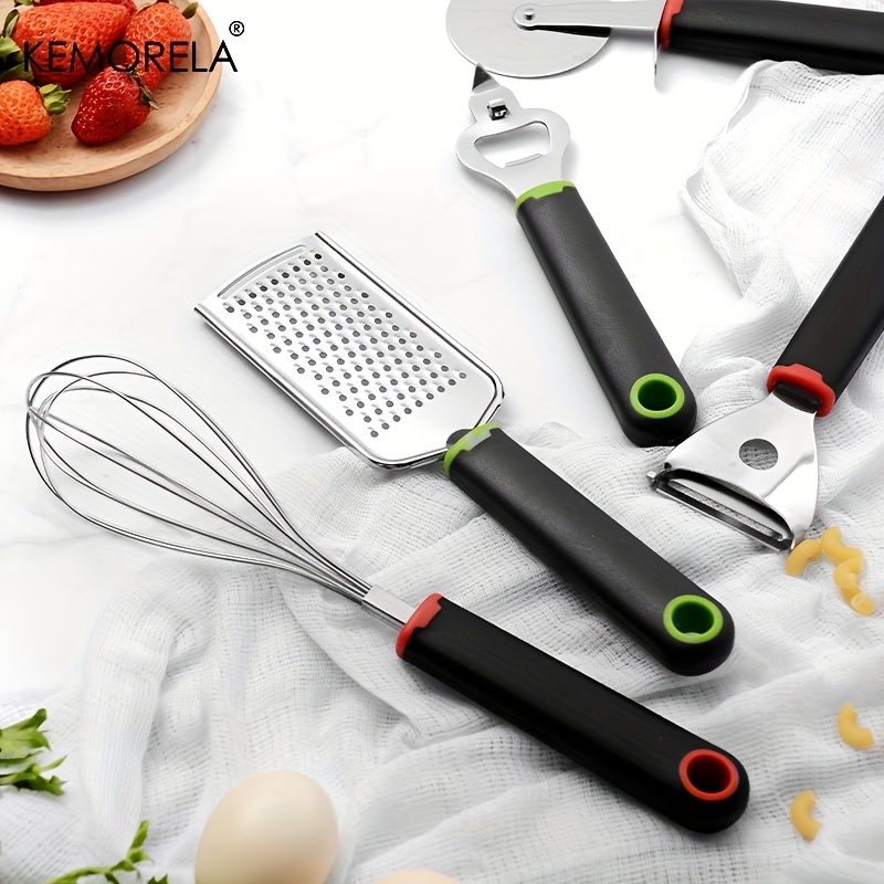 Eco Kitchen Tools Cheese Slicer, Whisk, Potato Peeler, Bottle Opener 