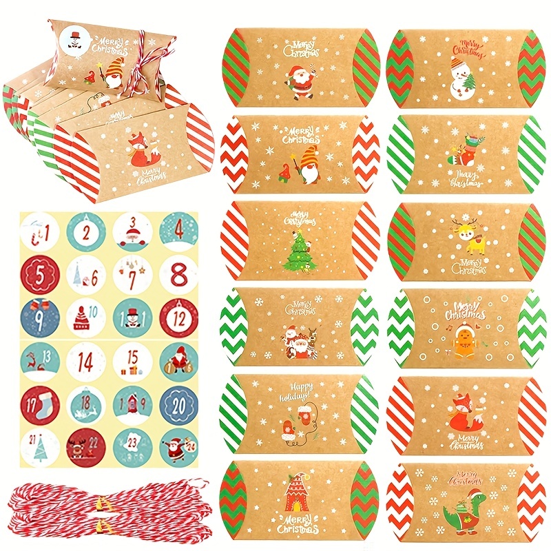 Christmas Gift Box Diy Countdown Advent Calendar Box Poked - Temu