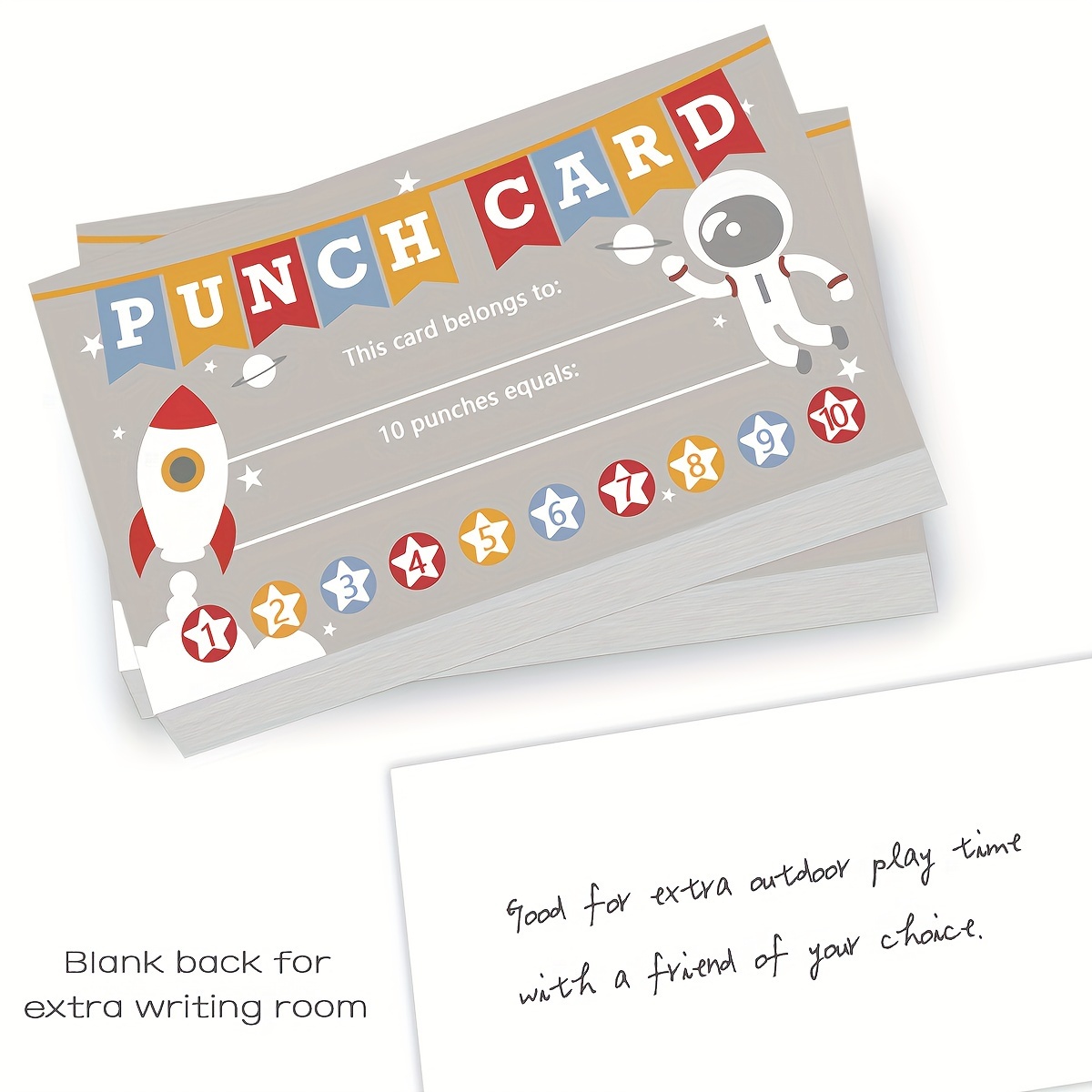 Punch Cards Cool Encouragement Cards Incentive Reward Card - Temu