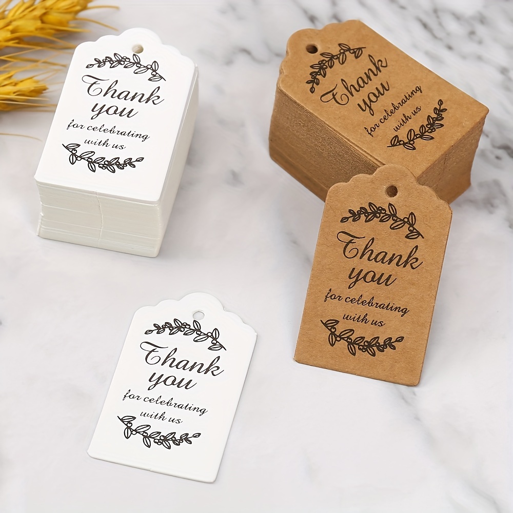 Kraft Hard Paper Tags Thank You Tags Gift Tags For Weddings - Temu